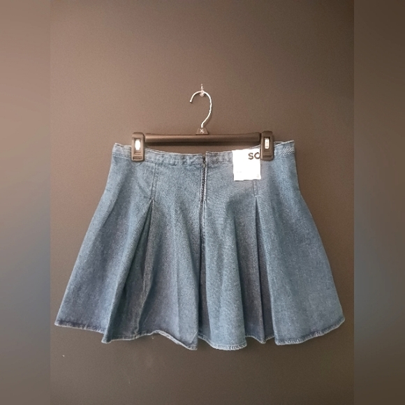 SO NEW WITH TAGS WOMENS BLUE SUMMER MINI SKIRT SIZE 9 - Picture 2 of 4